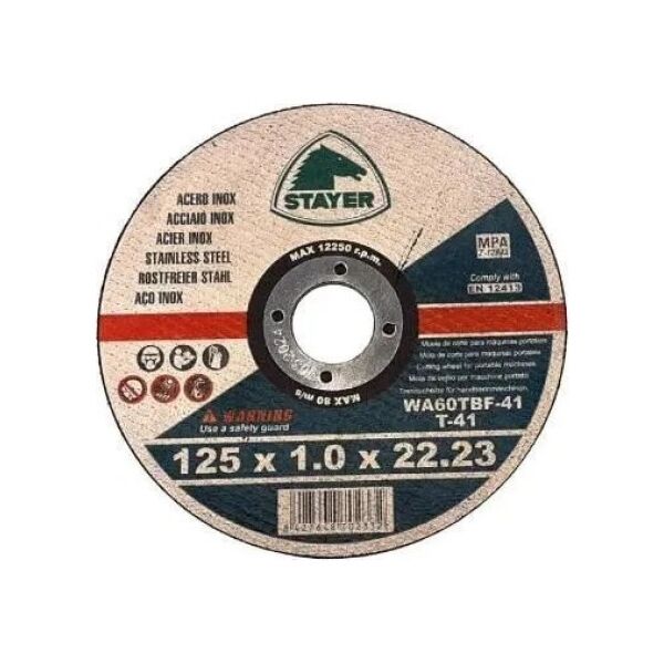 Stayer TARCZA FLEX 41 125x1,0x22.2 INOX (1/10/50) STAYER 14128354 8427648702332