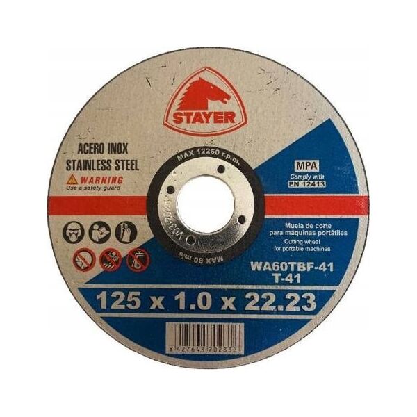 Stayer TARCZA FLEX 41 125x1,0x22.2 INOX (1/10/50) STAYER 14128354 8427648702332