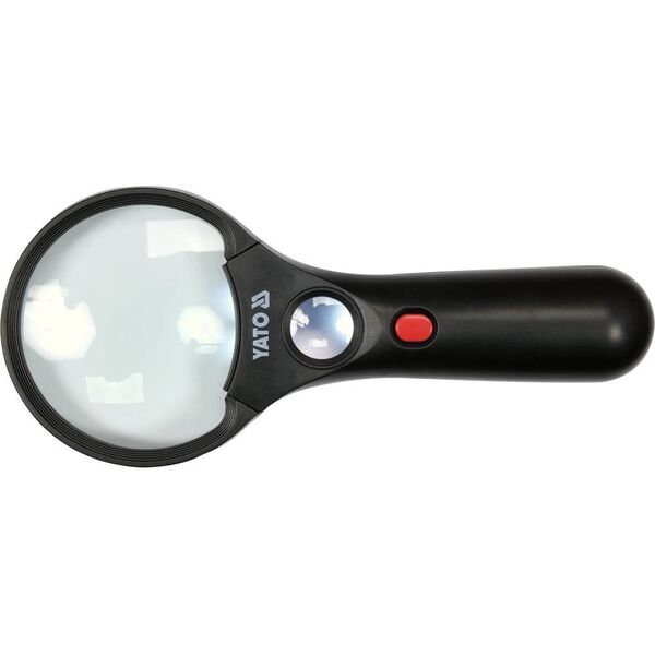 Yato YATO LUPA DWIE SOCZEWKI 3x/45x PODŚWIETLENIE LED 14128367 5906083090844