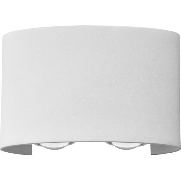 Kinkiet Italux Italux Ortelo OWL-6650-2-WH-3K kinkiet lampa ścienna ogrodowa IP54 4x4W LED 3000K biały 14128383 5902854534456