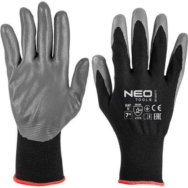 Neo Rękawice robocze, poliester pokryty ntrylemx, 4131X, rozmiar 7 14131031 5907558477818