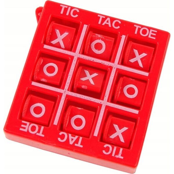 LeanToys Gra Kółko i Krzyżyk 4,5 cm Czerwona 14132538 5905679075463