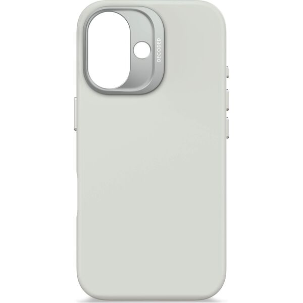 Decoded Decoded AntiMicrobial Silicone Backcover - silikonowa obudowa ochronna do iPhone 16 kompatybilna z MagSafe (stone gray) 14133927 8721145000862