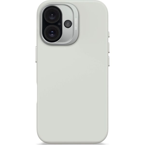 Decoded Decoded AntiMicrobial Silicone Backcover - silikonowa obudowa ochronna do iPhone 16 kompatybilna z MagSafe (stone gray) 14133927 8721145000862