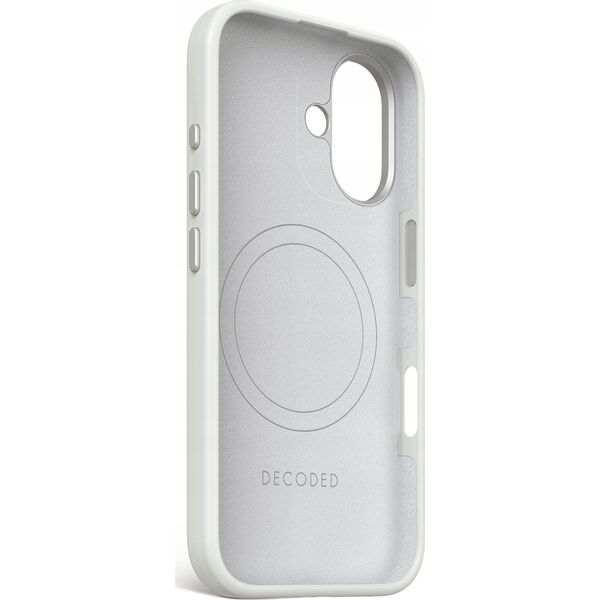 Decoded Decoded AntiMicrobial Silicone Backcover - silikonowa obudowa ochronna do iPhone 16 kompatybilna z MagSafe (stone gray) 14133927 8721145000862