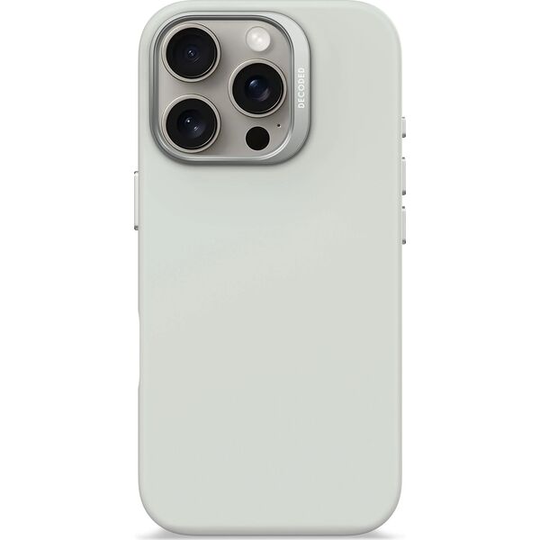 Decoded Decoded AntiMicrobial Silicone Backcover - silikonowa obudowa ochronna do iPhone 16 Pro kompatybilna z MagSafe (stone gray) 14133931 8721145000947