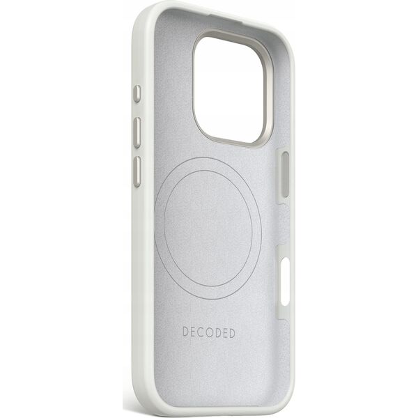 Decoded Decoded AntiMicrobial Silicone Backcover - silikonowa obudowa ochronna do iPhone 16 Pro kompatybilna z MagSafe (stone gray) 14133931 8721145000947