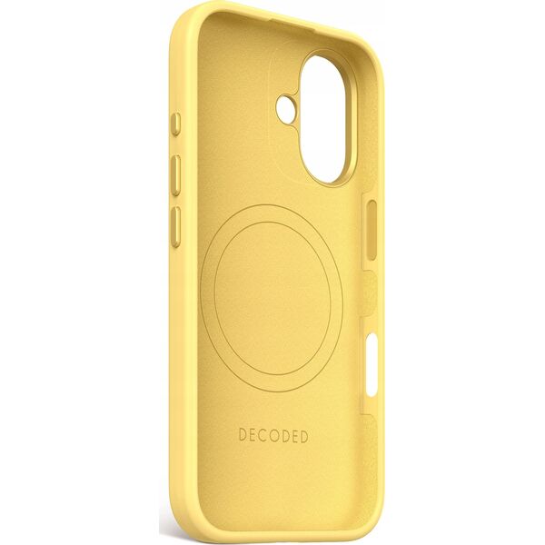 Decoded Decoded AntiMicrobial Silicone Backcover - silikonowa obudowa ochronna do iPhone 16 kompatybilna z MagSafe (popcorn) 14133944 8721145000893