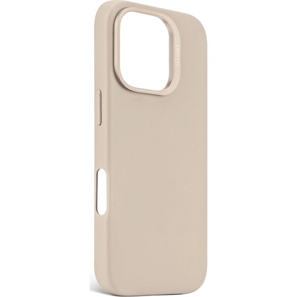 Decoded Decoded Leather Backcover - skórzana obudowa ochronna do iPhone 16 Pro kompatybilna z MagSafe (clay) 14133945 8721145001258