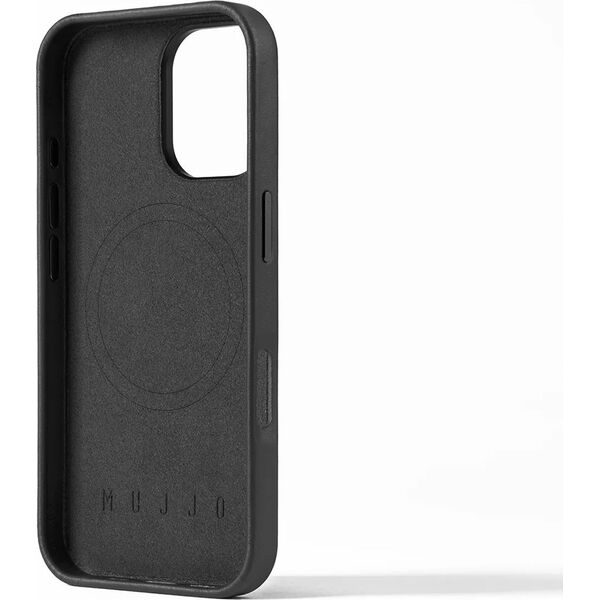 Troubadour Goods Limited Mujjo Full Leather Case - etui skórzane do iPhone 16 kompatybilne z MagSafe (black) 14136082 5060487086848