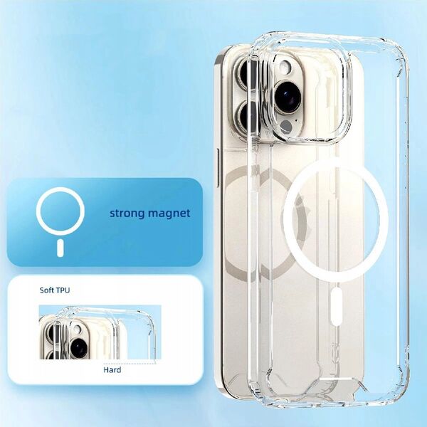 Hurtel Etui Clear Corner Case MagSafe na iPhone 16 Plus - przezroczyste 14137752 5907769363825