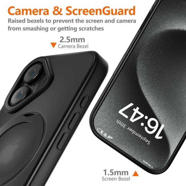 Tech-Protect TECH-PROTECT MAGRING MAGSAFE IPHONE 16 MATTE BLACK 14139301 5906302311545