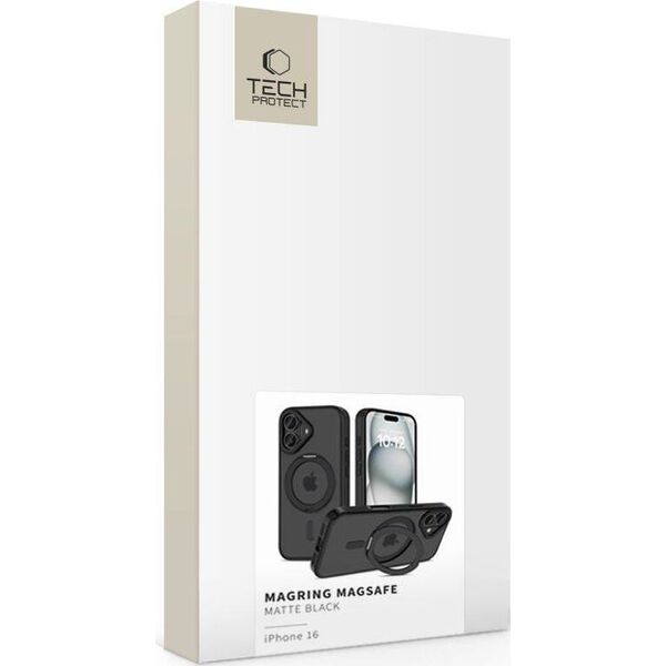 Tech-Protect TECH-PROTECT MAGRING MAGSAFE IPHONE 16 MATTE BLACK 14139301 5906302311545