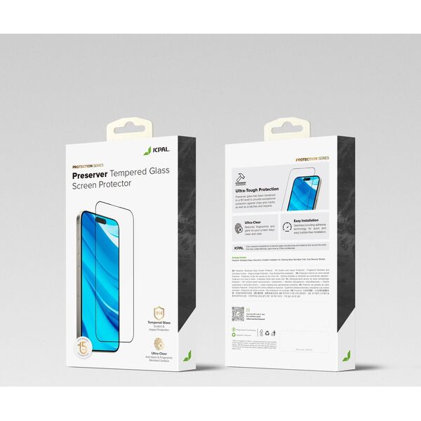Jcpal JCPal Preserver Tempered Glass Screen Protector - szkło hartowane do iPhone 16 Plus czarna ramka - Gwarancja bezpieczeństwa. Proste raty. Bezpłatna wysyłka od 170 zł. 14139409 6954661870523