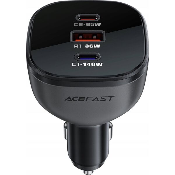 Ładowarka Acefast Ładowarka Acefast B14 samochodowa 165W 2x USB-C 1x USB-A - czarna 14141358 6974316282938
