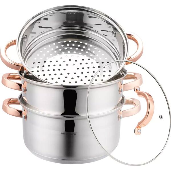 Klausberg GARNEK NA PARĘ KLAUSBERG 4 ELEM. 22cm KB-7732 ROSE GOLD 14141424 5908287277328