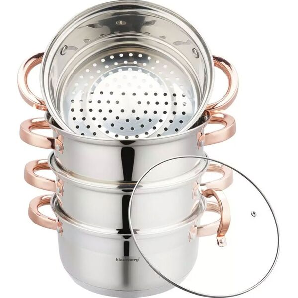 Klausberg GARNEK NA PARĘ KLAUSBERG 5 ELEM. 20cm KB-7730 ROSE GOLD 14141497 5908287277304