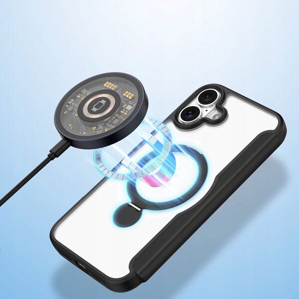 Dux Ducis Etui Dux Ducis Skin X Pro na iPhone 16 z MagSafe, klapką i podstawką - czarne 14145282 6934913004548