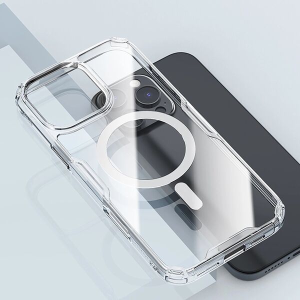 Nillkin Etui Nillkin Nature Pro Magnetic Case z MagSafe na iPhone 16 Pro - przezroczysto-białe 14145291 6902048287280