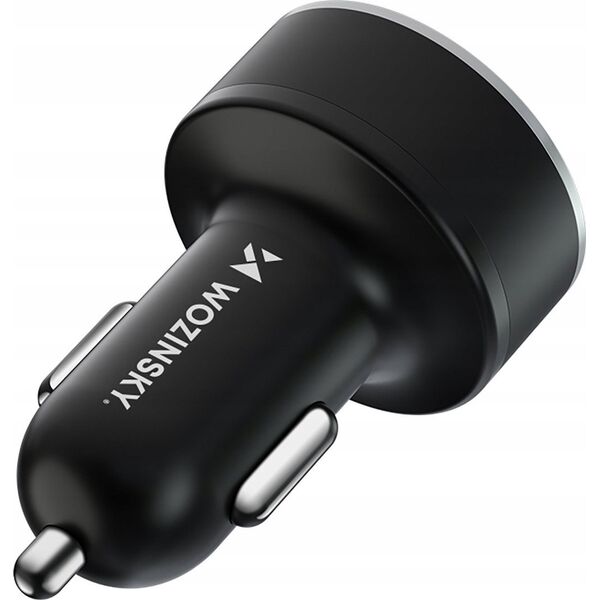 Ładowarka Wozinsky Ładowarka samochodowa Wozinsky WDCCB z wyświetlaczem 50W 2xUSB-C / 2xUSB-A - czarna 14146929 5907769308499