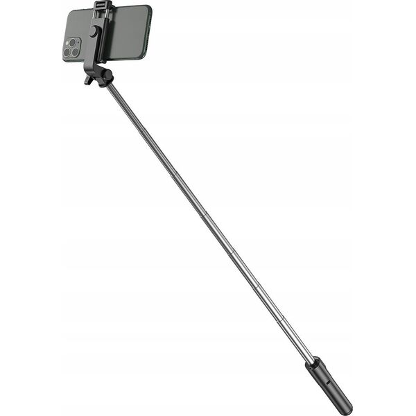 Selfie stick Hurtel Selfie stick WHS1Y teleskopowy tripod 1m z uchwytem na telefon - czarny 14146931 5907769360589