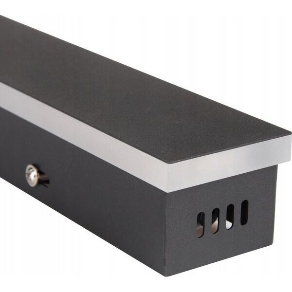 Kinkiet LVT LVT Lara 1577 kinkiet zewnętrzny lampa ścienna 1x60W LED 4000K czarny 14148922 5904703008941