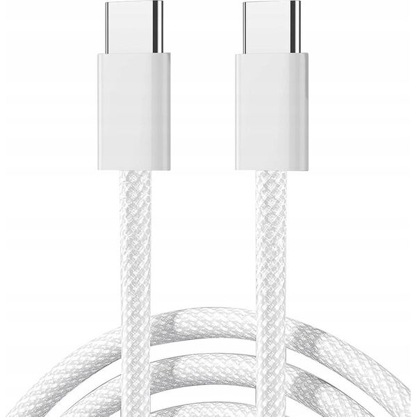 Kabel USB Joyroom Kabel Joyroom S-A45 Ben Series USB-C / USB-C 60W 1m biały 14148985 6941237141262