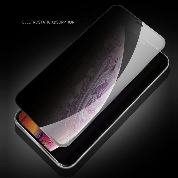 X-One Szkło hartowane X-ONE Full Cover Extra Strong Privacy - do iPhone 15 Pro Max (full glue) czarny 14150540 5903396216251