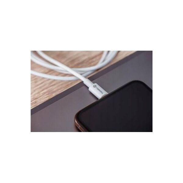 Kabel USB ForCell FORCELL F-ENERGY C338 kabel Typ C do Typ C PD QC4.0 3A 60W 1 m biały 14150544 5903396219580