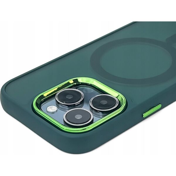 Hurtel Etui Magnetic Collection MagSafe na iPhone 16 Pro - ciemnozielone 14150684 5907769363733