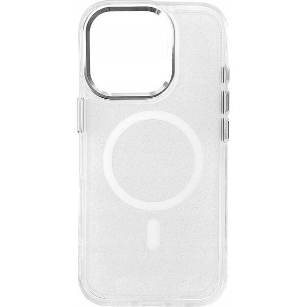 Hurtel Etui Glitter Case MagSafe na iPhone 16 Pro Max - białe z brokatem 14150700 5907769363924