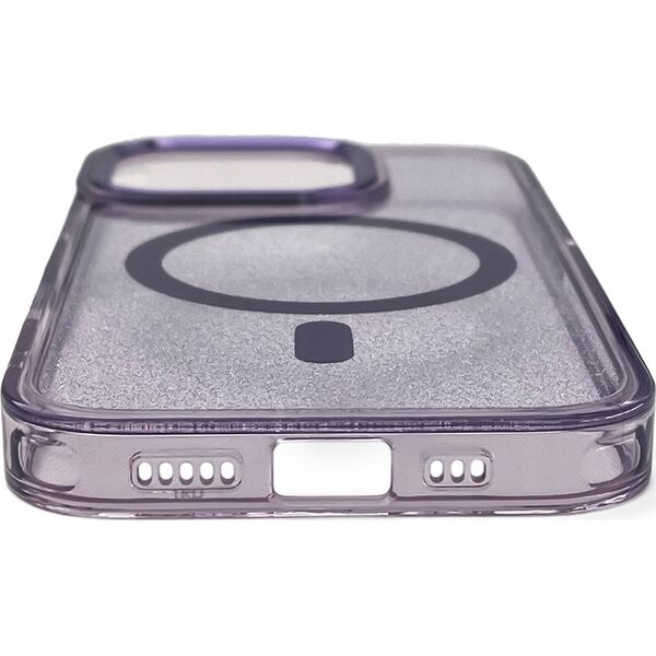 Hurtel Etui Glitter Case MagSafe na iPhone 16 Pro - fioletowe z brokatem 14150713 5907769363993