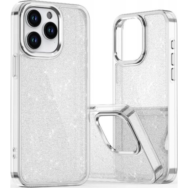 Hurtel Etui Glitter Case na iPhone 16 - przezroczyste z brokatem 14150714 5907769364044