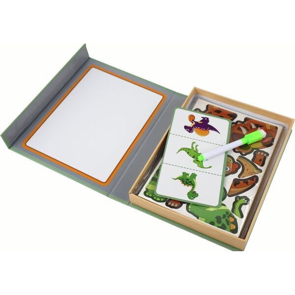 LeanToys Edukacyjny Zestaw Puzzli Magnetycznych Z Motywem Dinozaurów 14150944 5905884452431