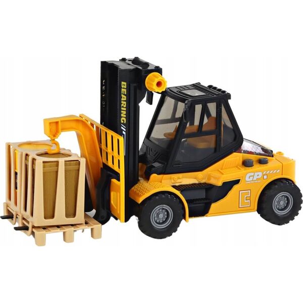LeanToys Wózek Widłowy 1:16 Ruchome Widły Dźwięki Światła Żółty 14150962 5905991006916