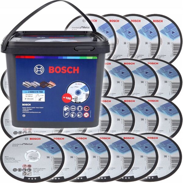 Bosch BOSCH TARCZA MET.125mm x 1,0mm x 22mm STANDARD FOR METAL /100szt. WIADERKO 14151740 4059952721453