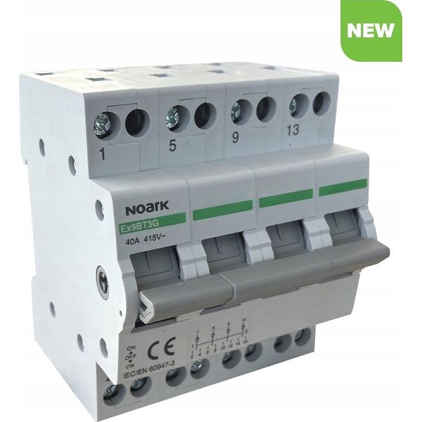 Noark Przełącznik modułowy Noark 113932 instalacyjny wyboru zasilania sieci 1-0-2 4P 40A 4CO 14152819 8592765139320