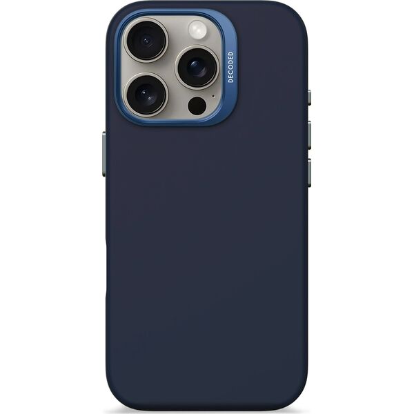 Decoded Decoded AntiMicrobial Silicone Backcover - silikonowa obudowa ochronna do iPhone 16 Pro kompatybilna z MagSafe (blue print) 14156981 8721145000930
