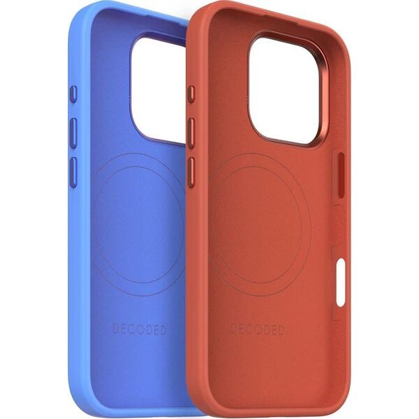 Decoded Decoded AntiMicrobial Silicone Stacks Backcover - silikonowa obudowa ochronna do iPhone 16 Pro kompatybilna z MagSafe (tangerine) 14156983 8721145001555