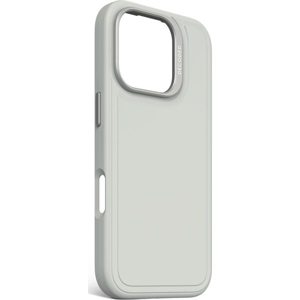 Decoded Decoded AntiMicrobial Silicone Stacks Backcover - silikonowa obudowa ochronna do iPhone 16 Pro kompatybilna z MagSafe (stone gray) 14156987 8721145001531