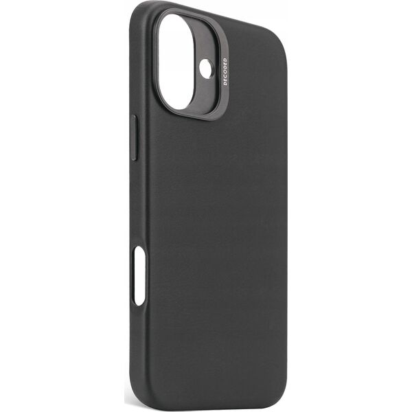 Decoded Decoded Leather Backcover - skórzana obudowa ochronna do iPhone 16 Plus kompatybilna z MagSafe (black) 14156988 8721145001302