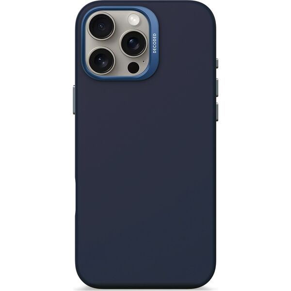 Decoded Decoded AntiMicrobial Silicone Backcover - silikonowa obudowa ochronna do iPhone 16 Pro Max kompatybilna z MagSafe (blue print) 14156991 8721145001098
