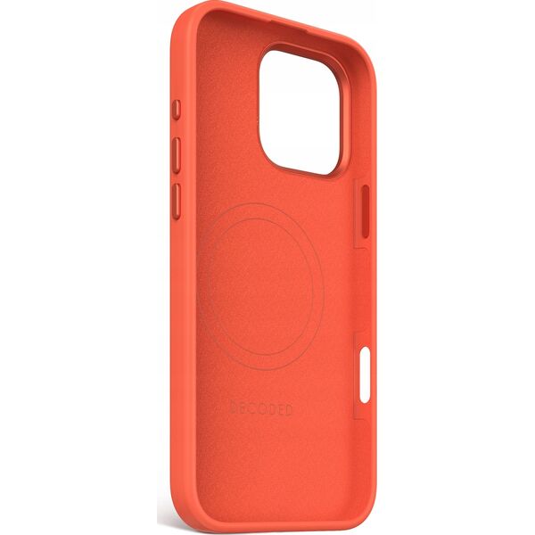 Decoded Decoded AntiMicrobial Silicone Stacks Backcover - silikonowa obudowa ochronna do iPhone 16 Pro Max kompatybilna z MagSafe (tangerine) 14156995 8721145001678