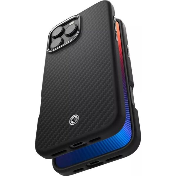 Spigen SPIGEN ENZO ARAMID MAG MAGSAFE IPHONE 16 PRO MAX MATTE BLACK/SILVER 14157154 8809971229531
