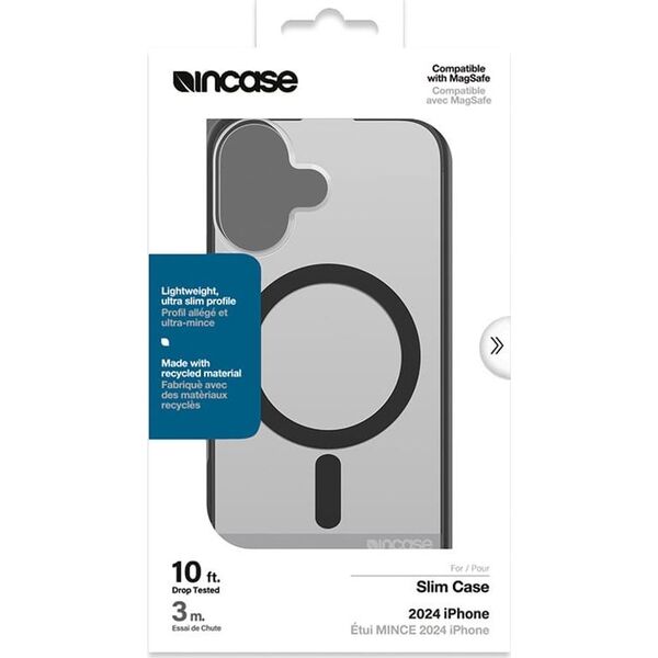 Incase Incase Slim Case MagSafe - Etui iPhone 16 (Black) 14157157 810006546415