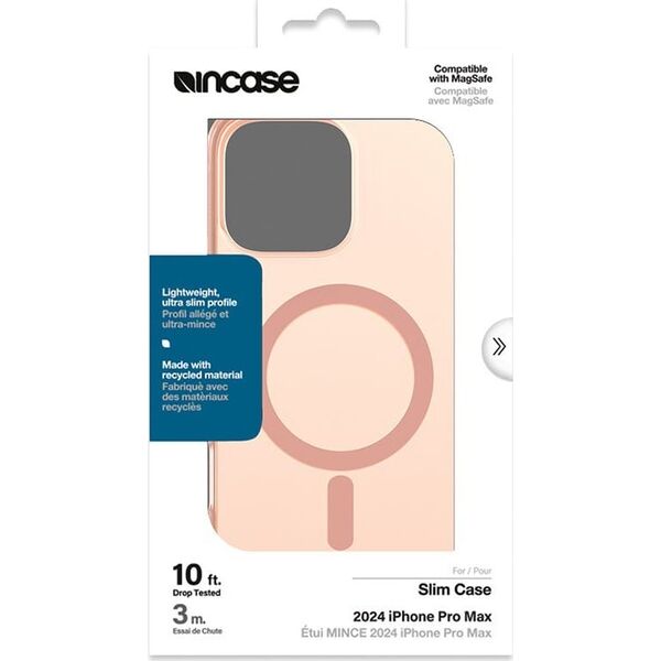 Incase Incase Slim Case MagSafe - Etui iPhone 16 Pro Max (Blush Pink) 14157166 810006546590