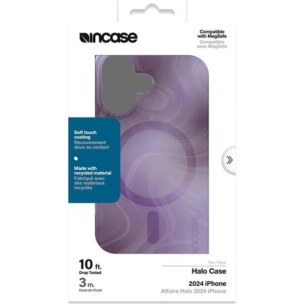 Incase Incase Halo Case MagSafe - Etui iPhone 16 (Oil Slick Lilac) 14157168 650450270630