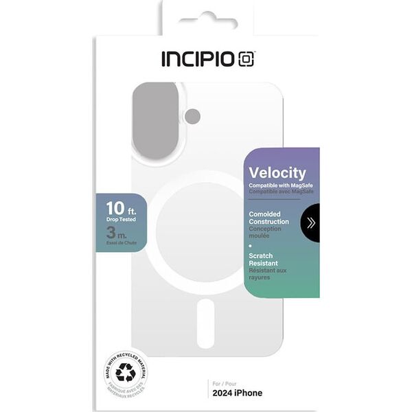 Incipio Incipio Velocity MagSafe - Etui iPhone 16 (Clear) 14157181 810006547009