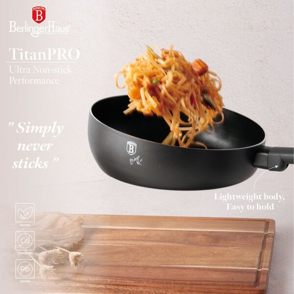 Berlinger Haus WOK PATELNIA FLIP TYTANOWA 26cm BERLINGER HAUS BH-8119 ANTRACIT 14159014 5999108467400