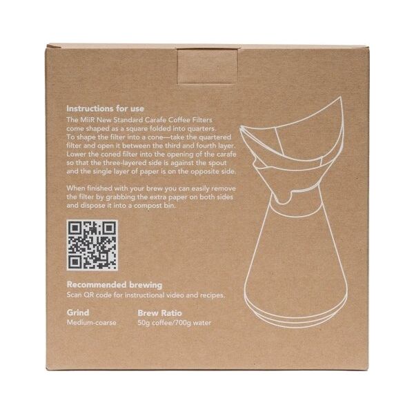 MiiR Miir - Filtry do zaparzacza New Standard Carafe 100 sztuk 14162917 840150805205